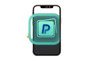 E-Wallet-App auf Smartphone mit t&uuml;rkisem Leuchten - PayPal und E-Wallets im Betsson Casino